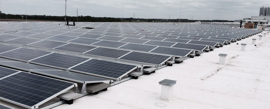 flat roof solar mounting system