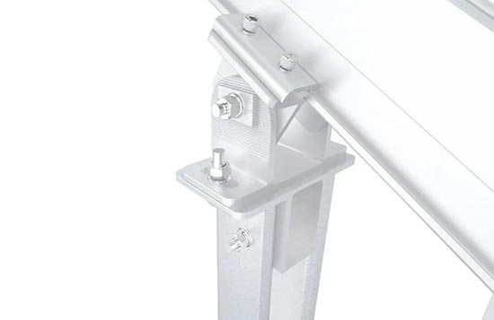 Bracket adjustable angle detail