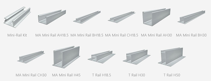 Mini-Rail Kit for Metal Roof PV Projects