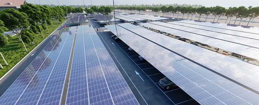 Solar panel carport
