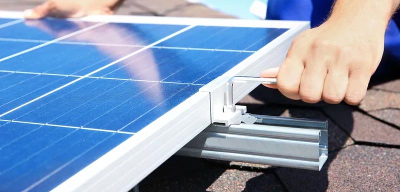 Solar rooftop mounting