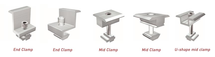 Types of MIBET Solar Panel Clamps