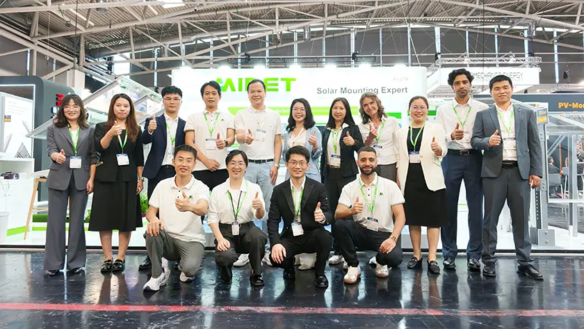 Mibet team at Intersolar Europe 2026 in Munich