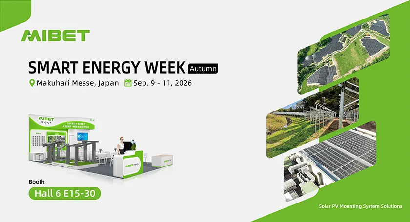 Mibet is exhibiting at SMART ENERGY WEEK 2026