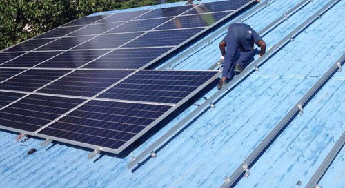 Installation of brackets on pitched roofs