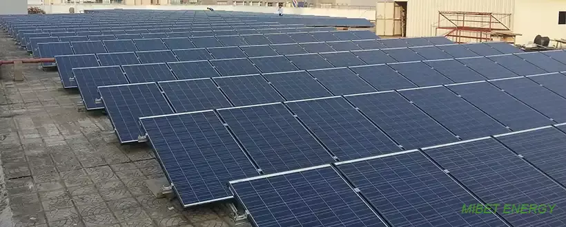  Mibet China Flat Roof Ballast System Project