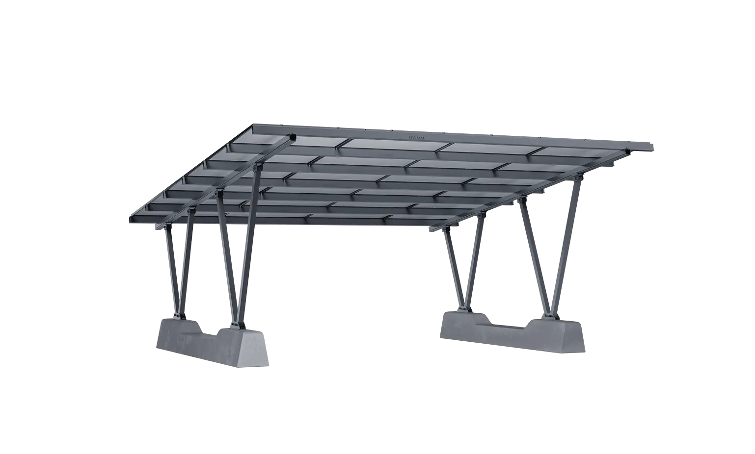 V-Shape Solar Carport System