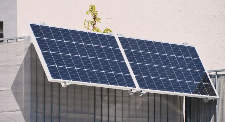 Balcony solar power plant-two PV modules