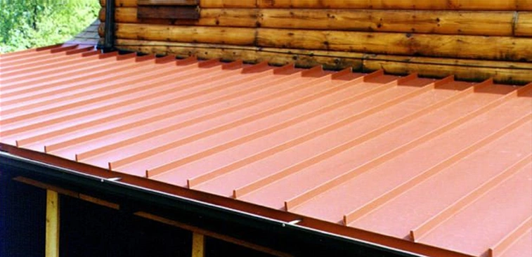 Standing seam metal roofing