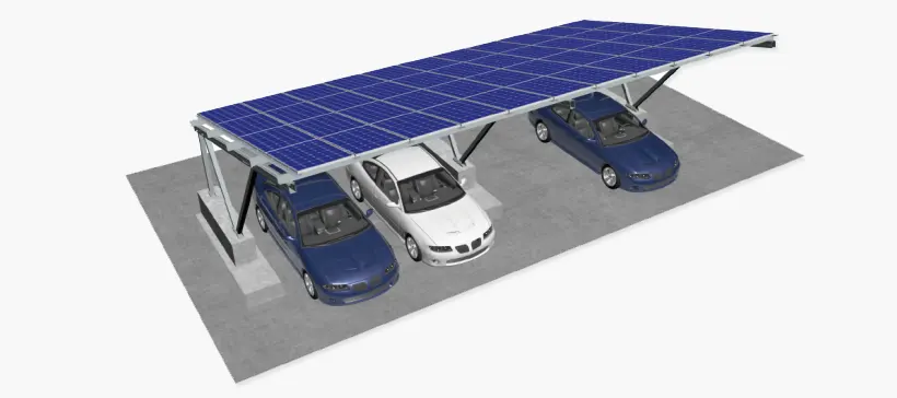 Waterproof Solar Carport Mounting Structure