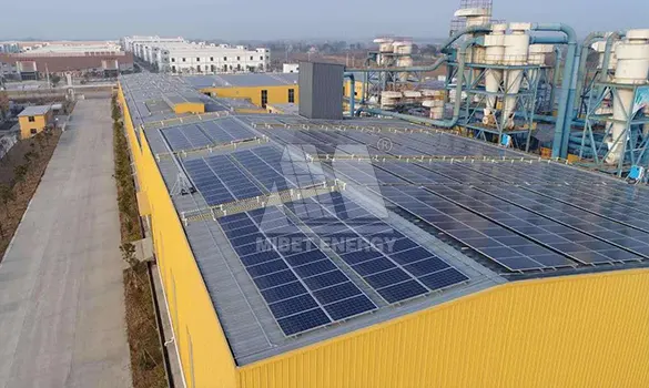 16.8 MW Metal Rooftop PV Project in Jingmen, China