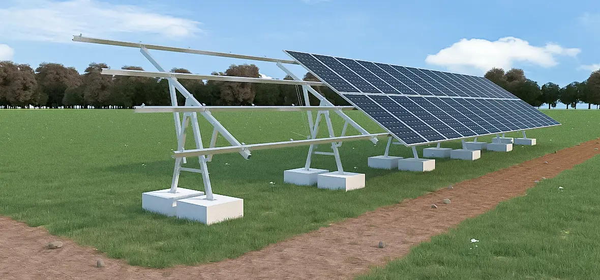 Application example of Adjustable Solar Panel Tilt Bracket