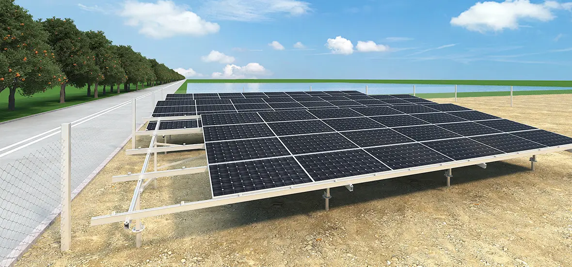 Application example of ground PV system PGT4