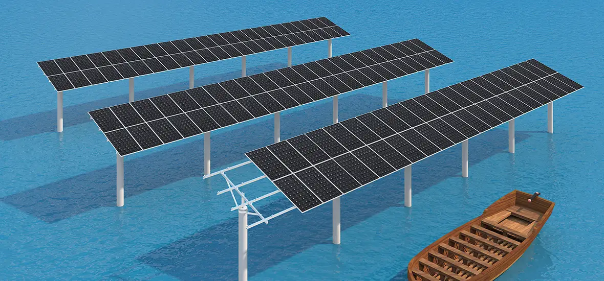Application example of fishery-solar hybrid power station system