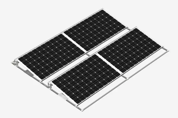 Flat Roof Ballasted Solar Racking System (One Sides)