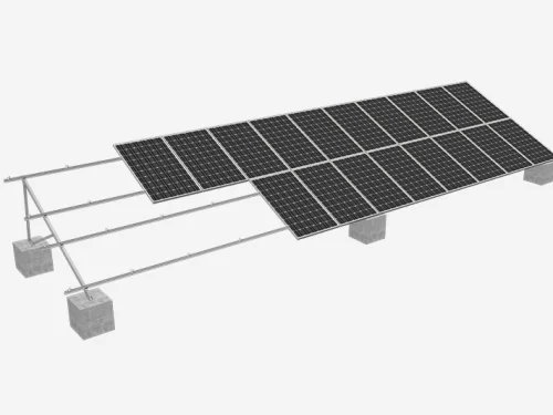 Flat Roof Solar Double-row Tripod (No Bottom Beam) RMIV