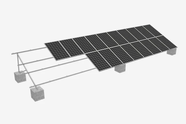 Flat Roof Solar Double-row Tripod (No Bottom Beam) RMIV