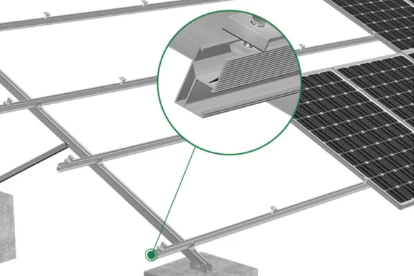 Flat Roof Solar Double-row Tripod (No Bottom Beam) RMIV