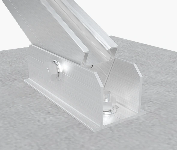 Flat Roof Solar Double-row Tripod Details