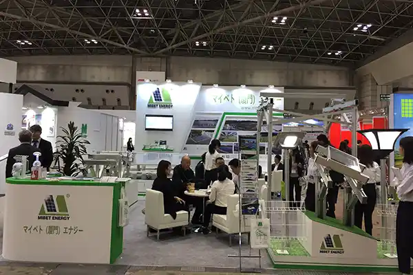 Mibet exhibits at the Japan International PV Energy Expo