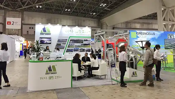 Mibet exhibits at the Japan International PV Energy Expo