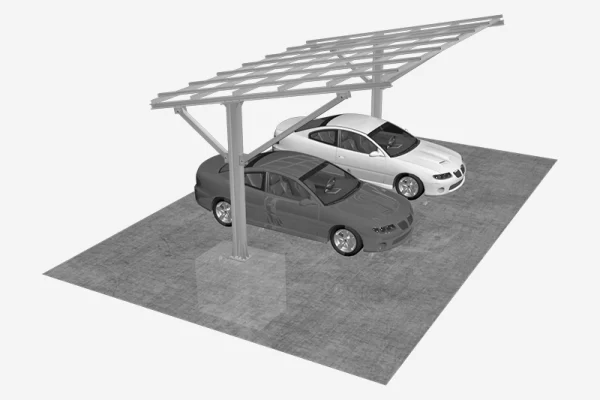 Single Post Solar Carport Mounting System