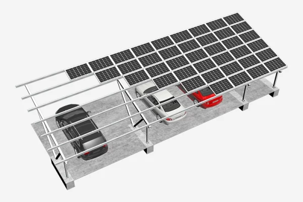 Solar Carport Mounting System (Single V-column)