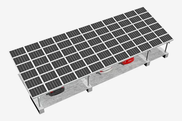 Solar Carport Mounting System (Single V-column)