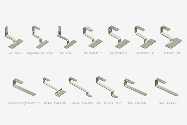 Tile Roof Solar Panel Mounting Hooks