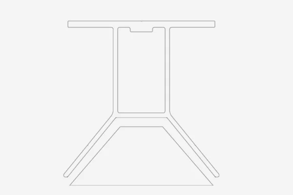 Trapezoidal Metal Roof Mounting Clamp (with Rail)