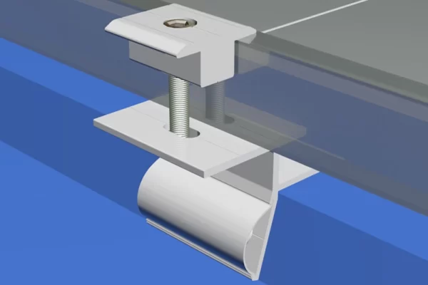 Trapezoidal Metal Roof Solar Panel Clamp (Without Rail)