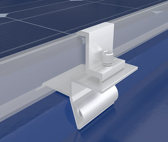Trapezoidal Metal Roof Solar Panel Clamp Details