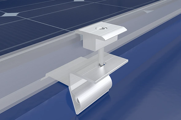 Trapezoidal Metal Roof Solar Panel Clamp Details