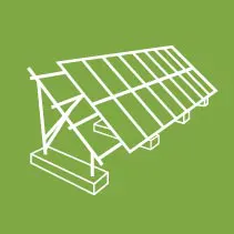 Ground solar racking icon