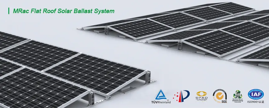 MRac Flat Roof Solar Ballast System