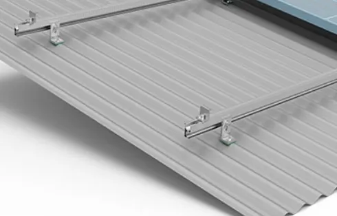 Install L-feet bolts on corrugated roofs