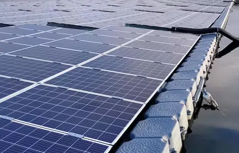 Floating solar power in the North West of England