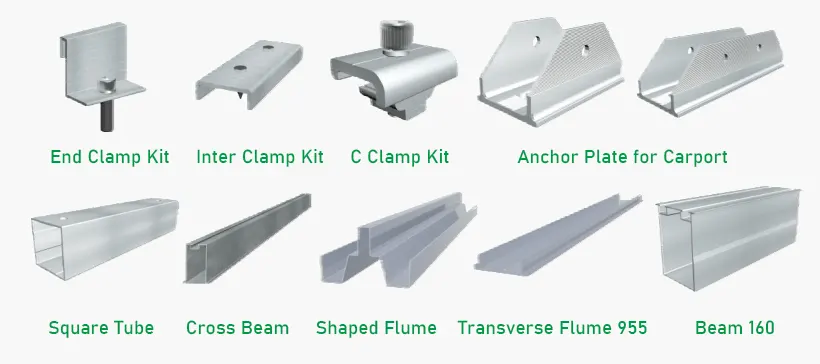 Waterproof Carport Mounting System Key Components