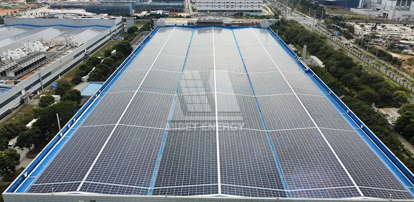 21 MW Xiamen, China Metal Rooftop Solar Project