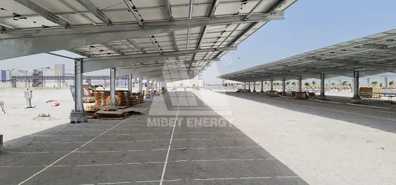 Mibet's 1.8 MW solar carport project