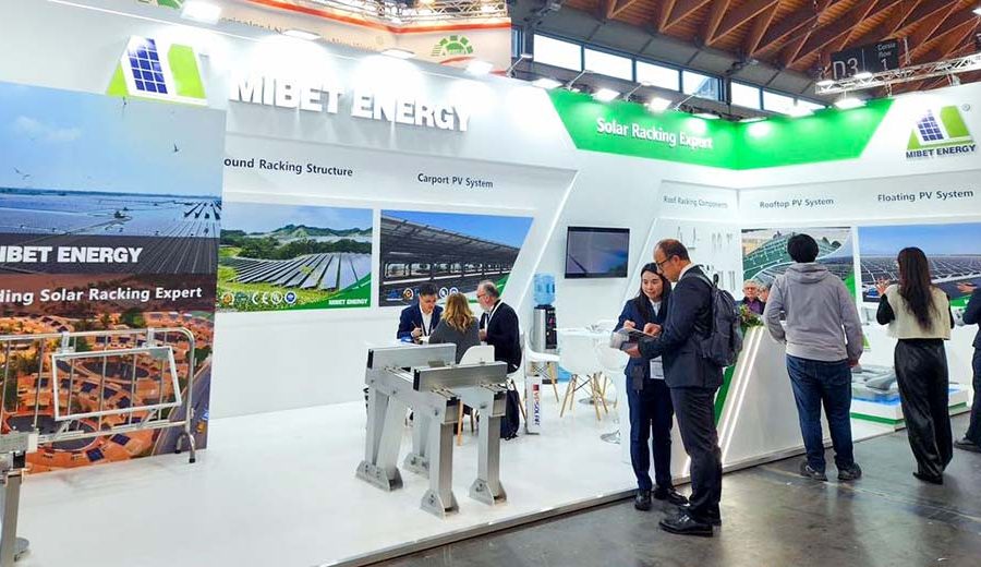 Mibet booth at KEY ENERGY