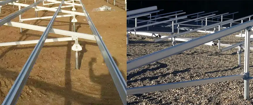 Ground Solar Mounting Rails