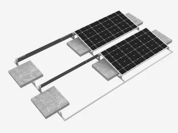 Ballasted Flat Roof System With No Roof Penetration Needed