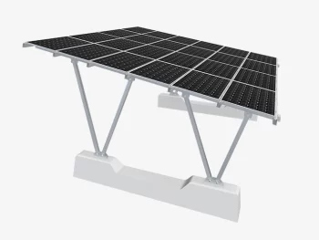 Solar Carport Mounting System (Double V-column)